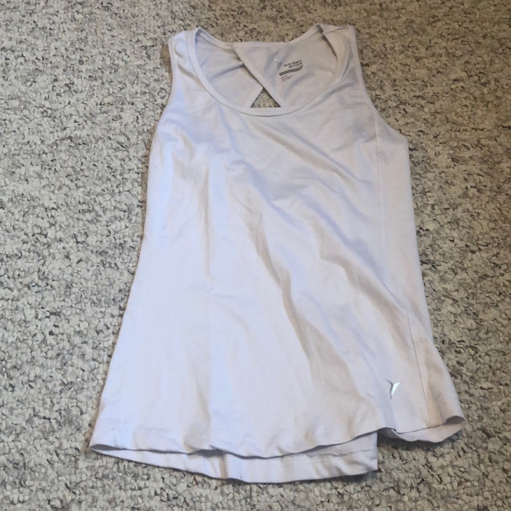 White athletic top